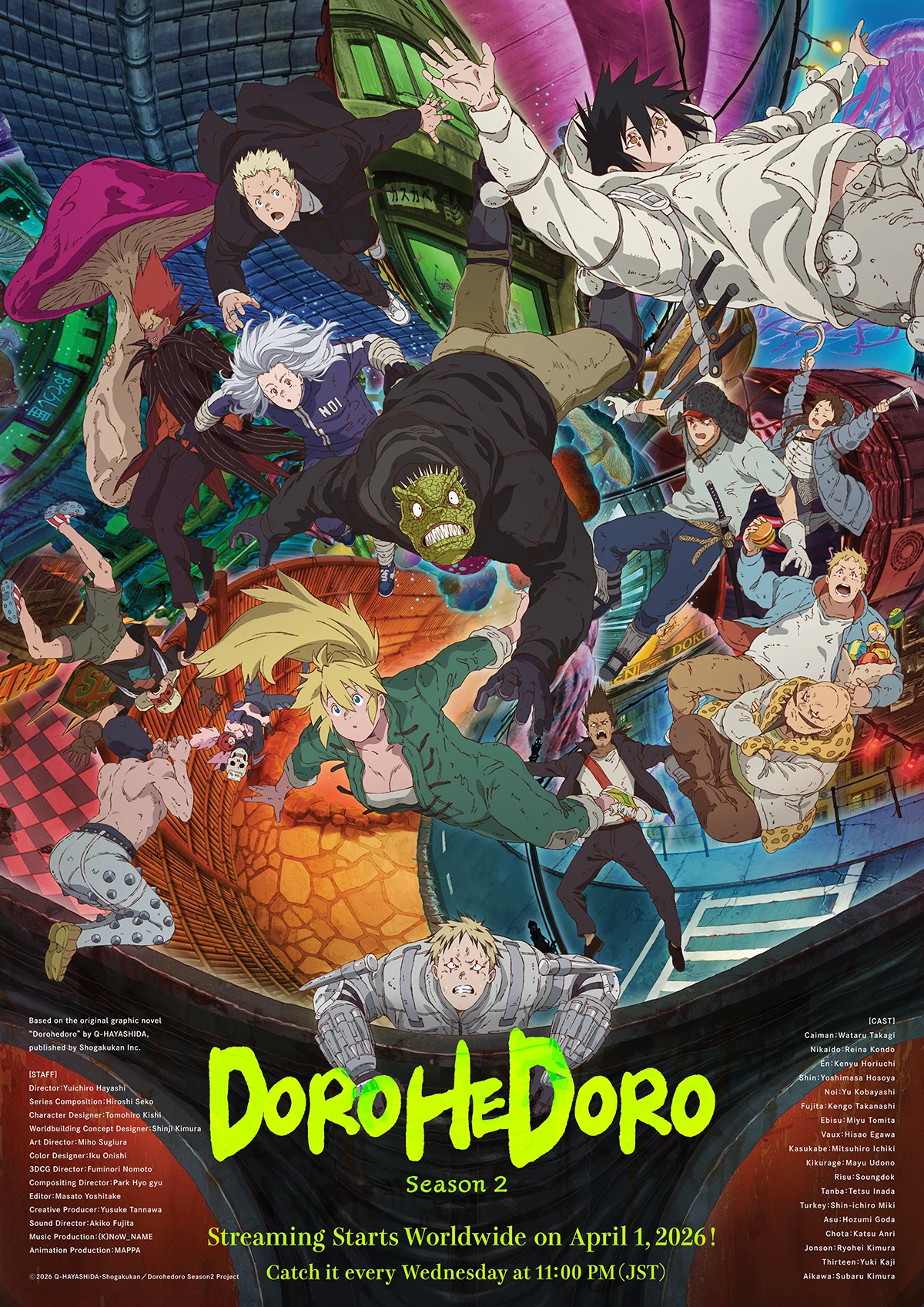 dorohedoro season 2 anime visual english