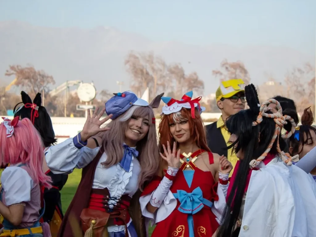 Cosplayers at Club Hípico de Santiago