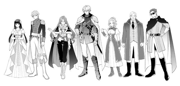 Manga illustration for Tsuihōsareta Akuyaku Reijō wa