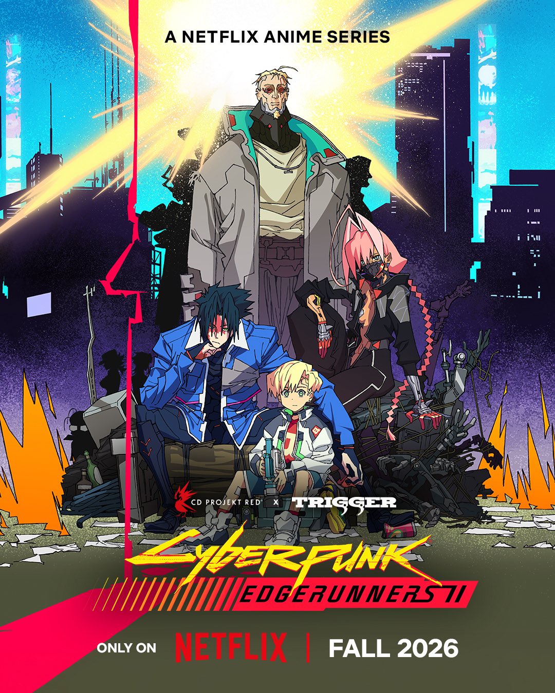 cyberpunk edgerunners 2 main cast key visual fall 2026 release