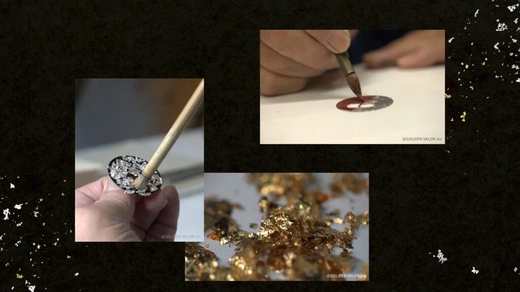 Demon Slayer Kimetsu no Yaiba GARRACK watch image of the hand of an artisan painting on thin metal