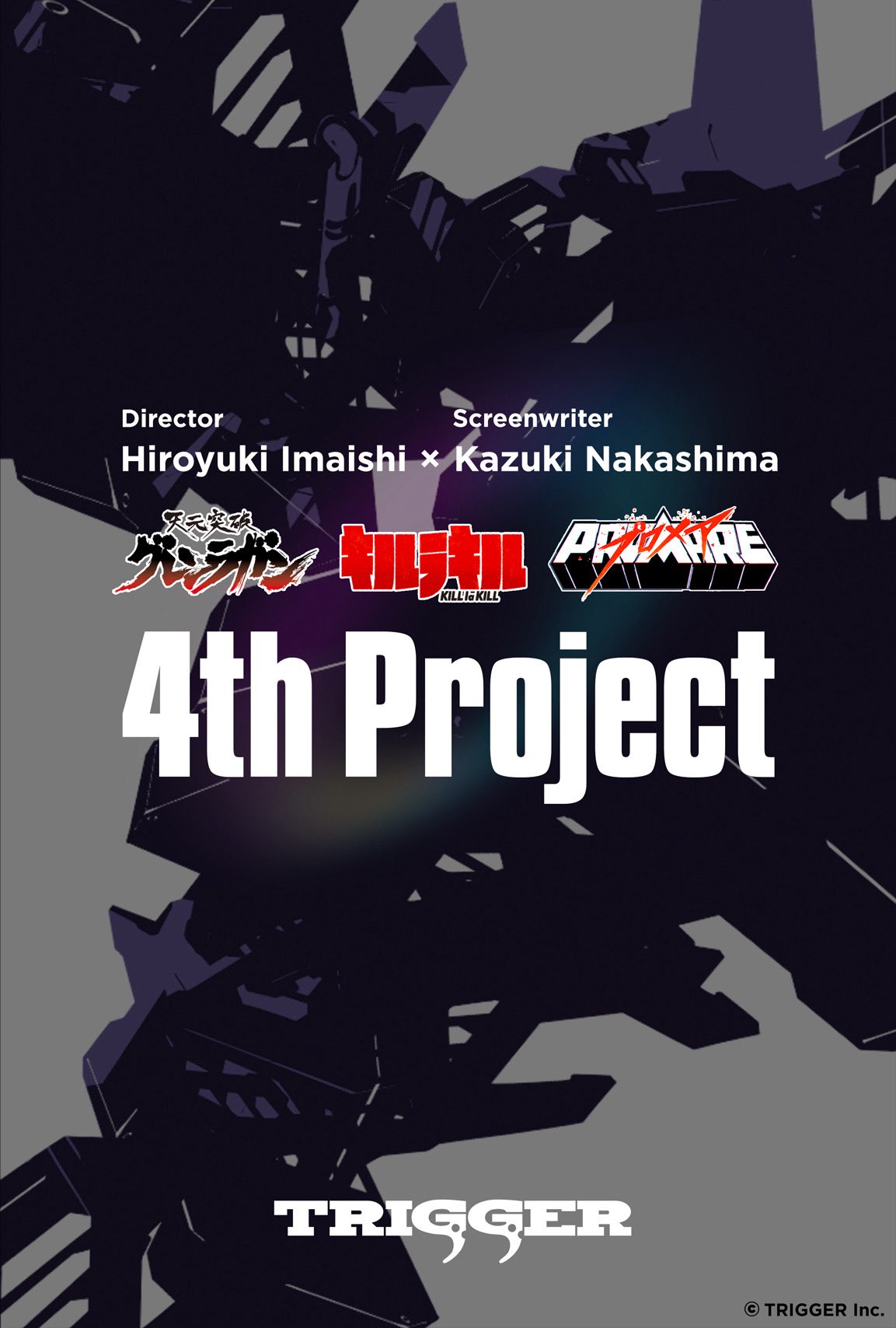 Studio TRIGGER - New Hiroyuki Imaishi x Kazuki Nakashima Project Announcement