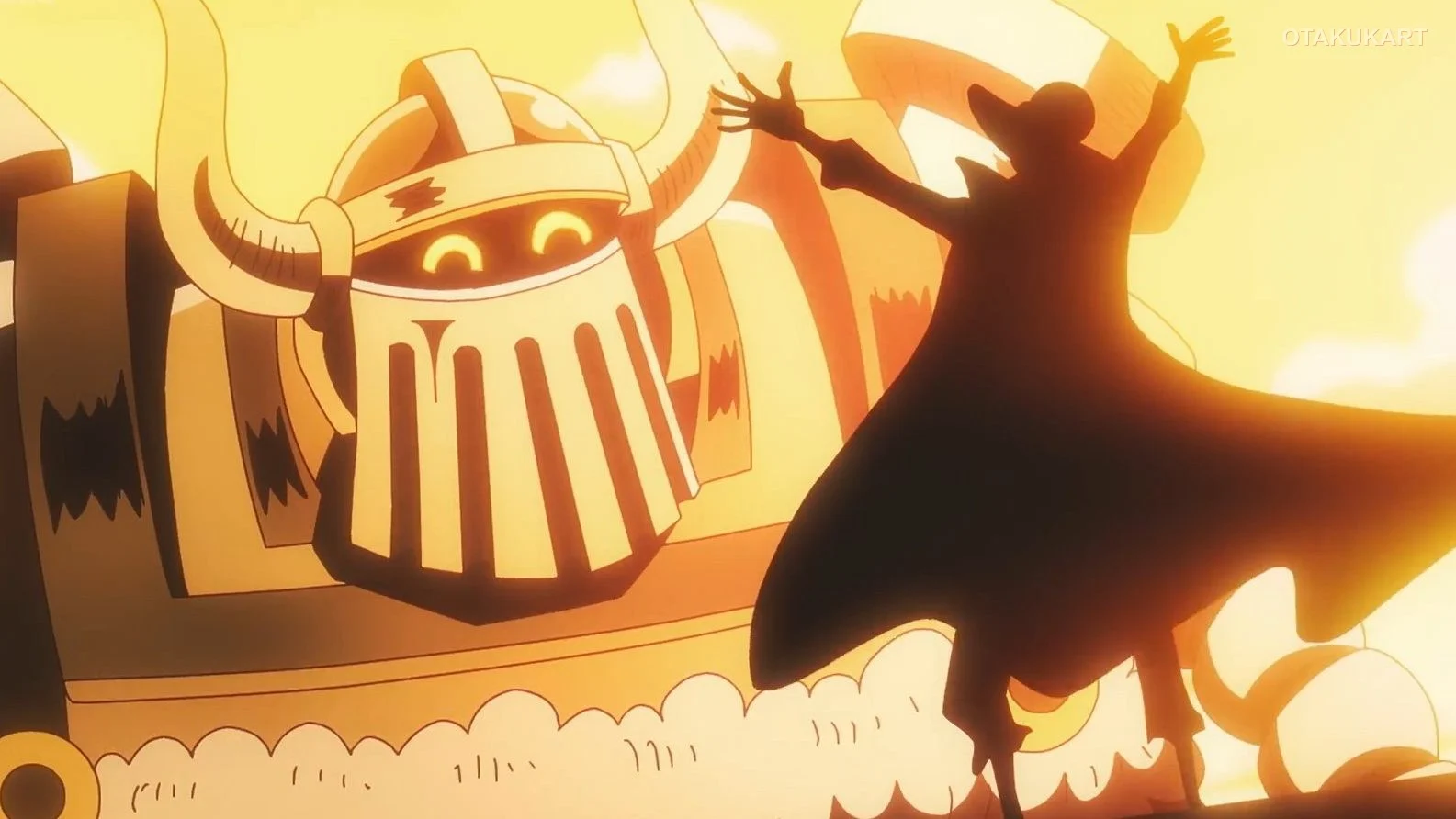 Joy Boy and Emet in flash during Egghead Arc