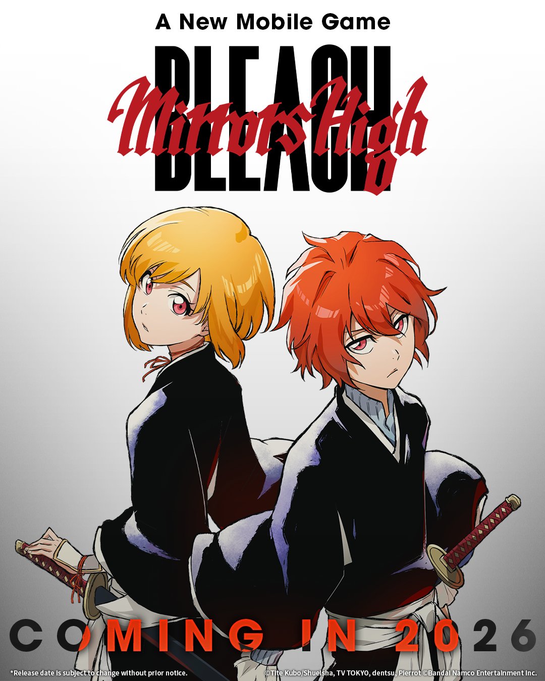 BLEACH: Mirrors High confirma lanzamiento en 2026 con nueva visual — Nyakko