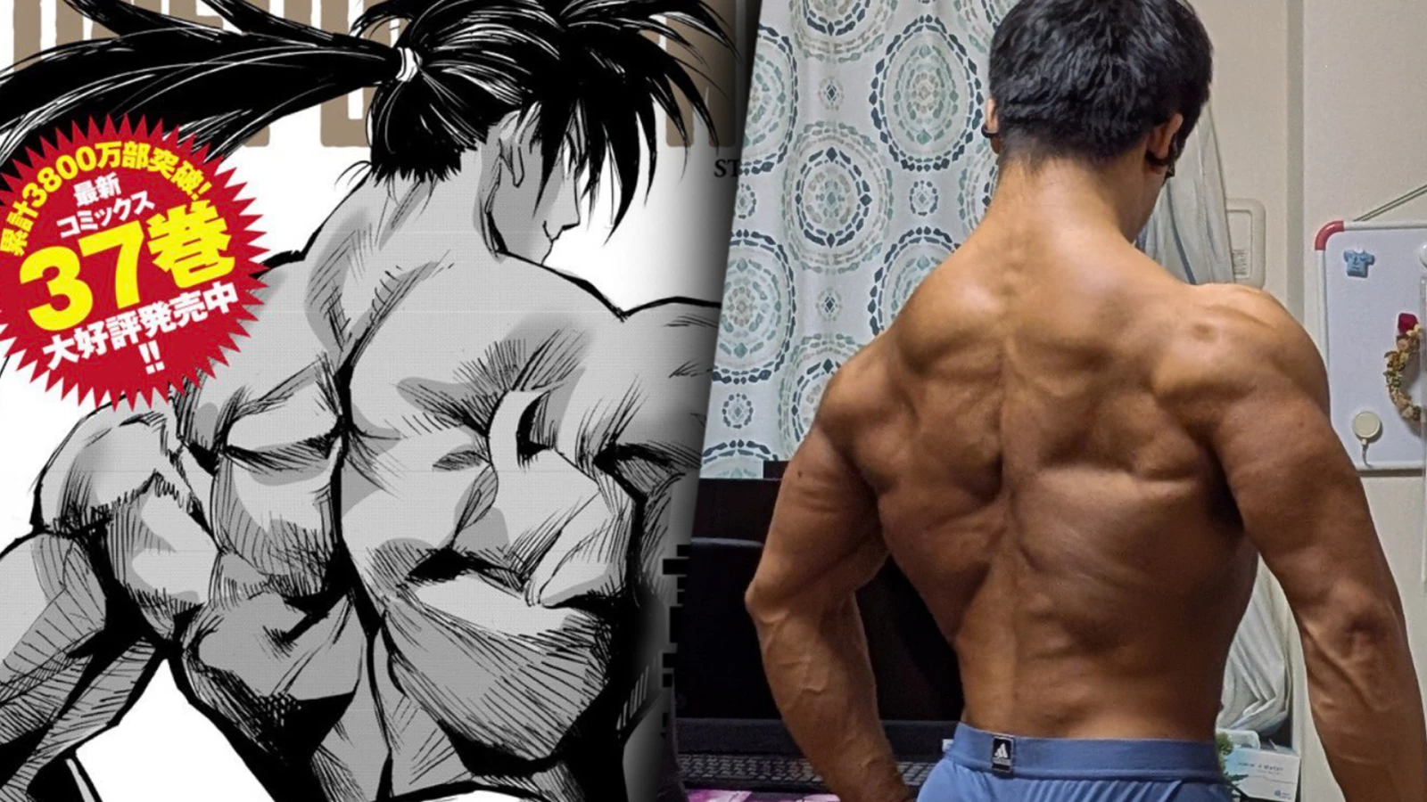 El hijo fisicoculturista de Yusuke Murata posa para One Punch Man