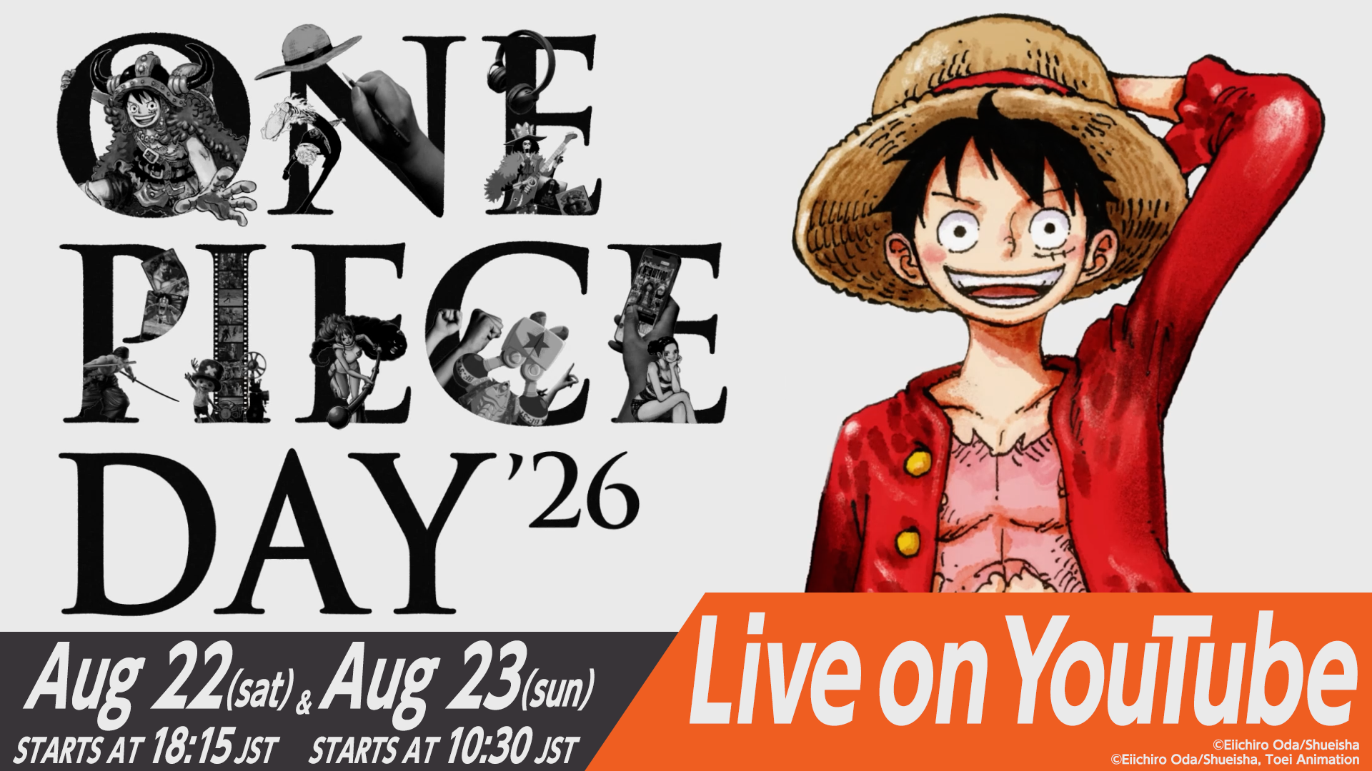 ¡One Piece Day '26 se acerca! Preparan un livestream global con noticias y el Top 100 de personajes — Nyakko