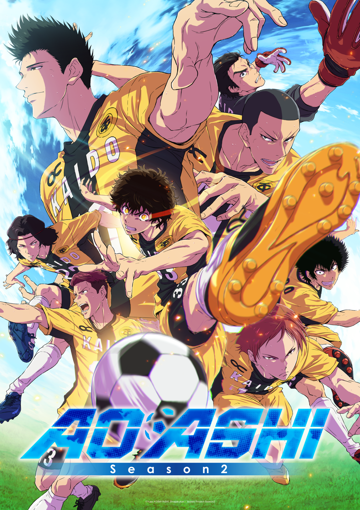 Aoashi Temporada 2: Tráiler principal, fecha de estreno y nuevo estudio — Nyakko